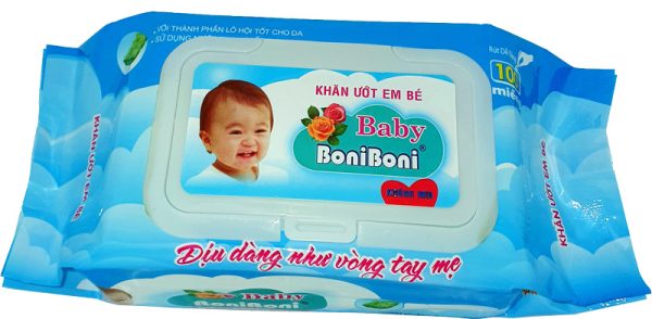 Khăn ướt 100 tờ Baby BoniBoni - Khăn Ướt Boniboni - Xưởng Sản Xuất Huyền Trang